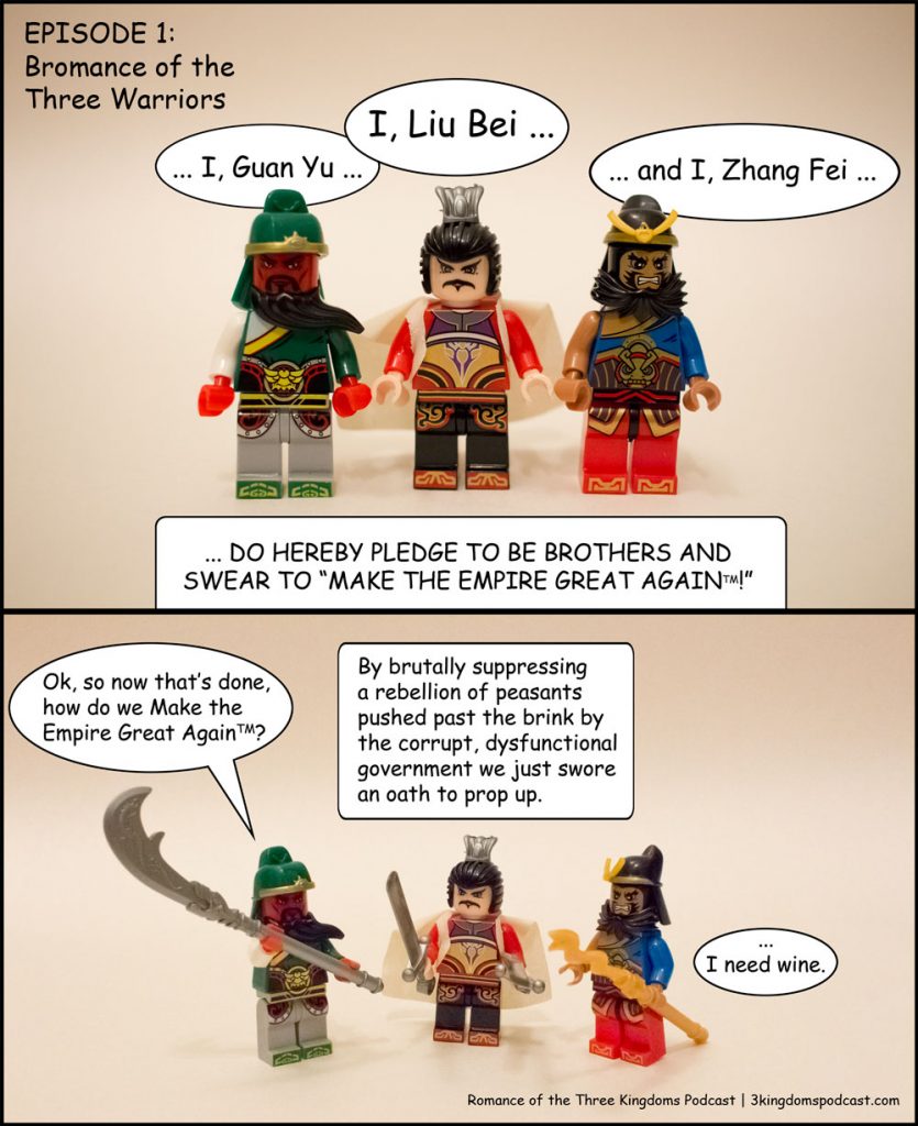 Three Kingdoms Legos comic